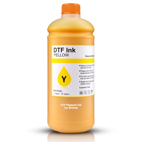 Yellow - DTF Pigment Mürrekkep, 1kg, Epson yazıcılar için