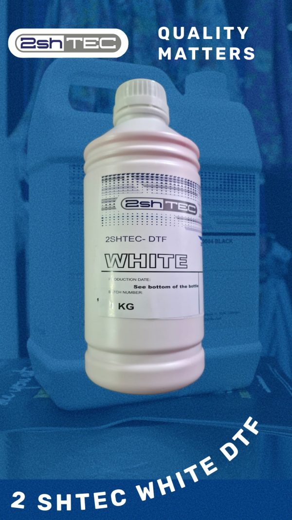 White - DTF Pigment Mürrekkep, 1kg, Epson yazıcılar için